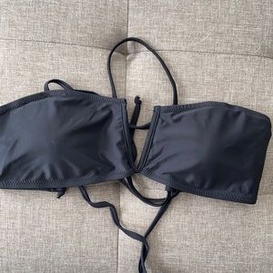 Santorini black bikini top